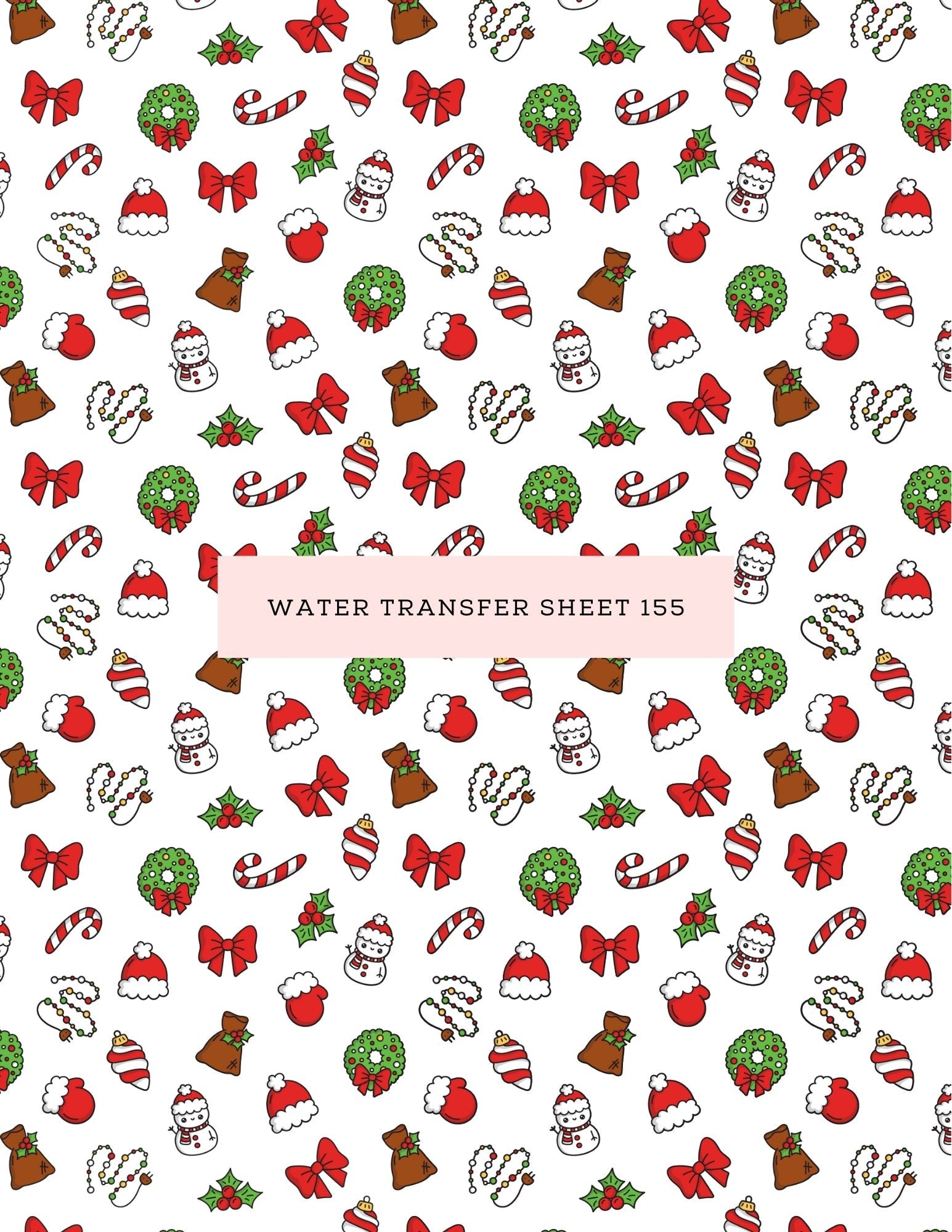 Water Transfer Sheet 155 - Kit & Co.Water Transfer