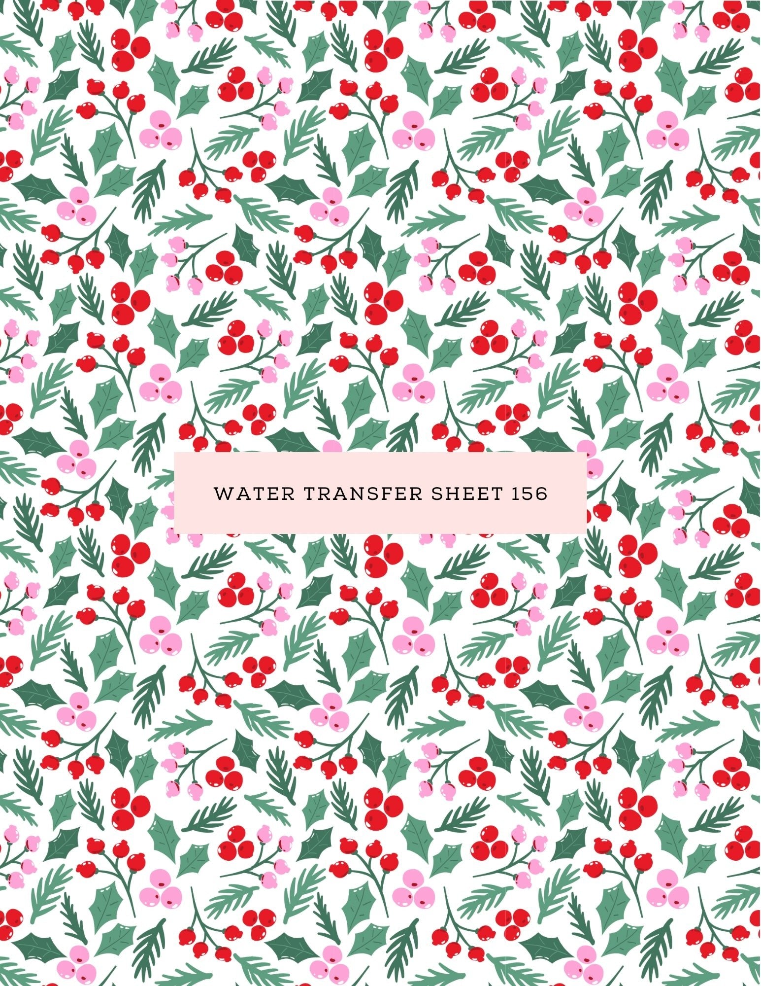 Water Transfer Sheet 156 - Kit & Co.Water Transfer