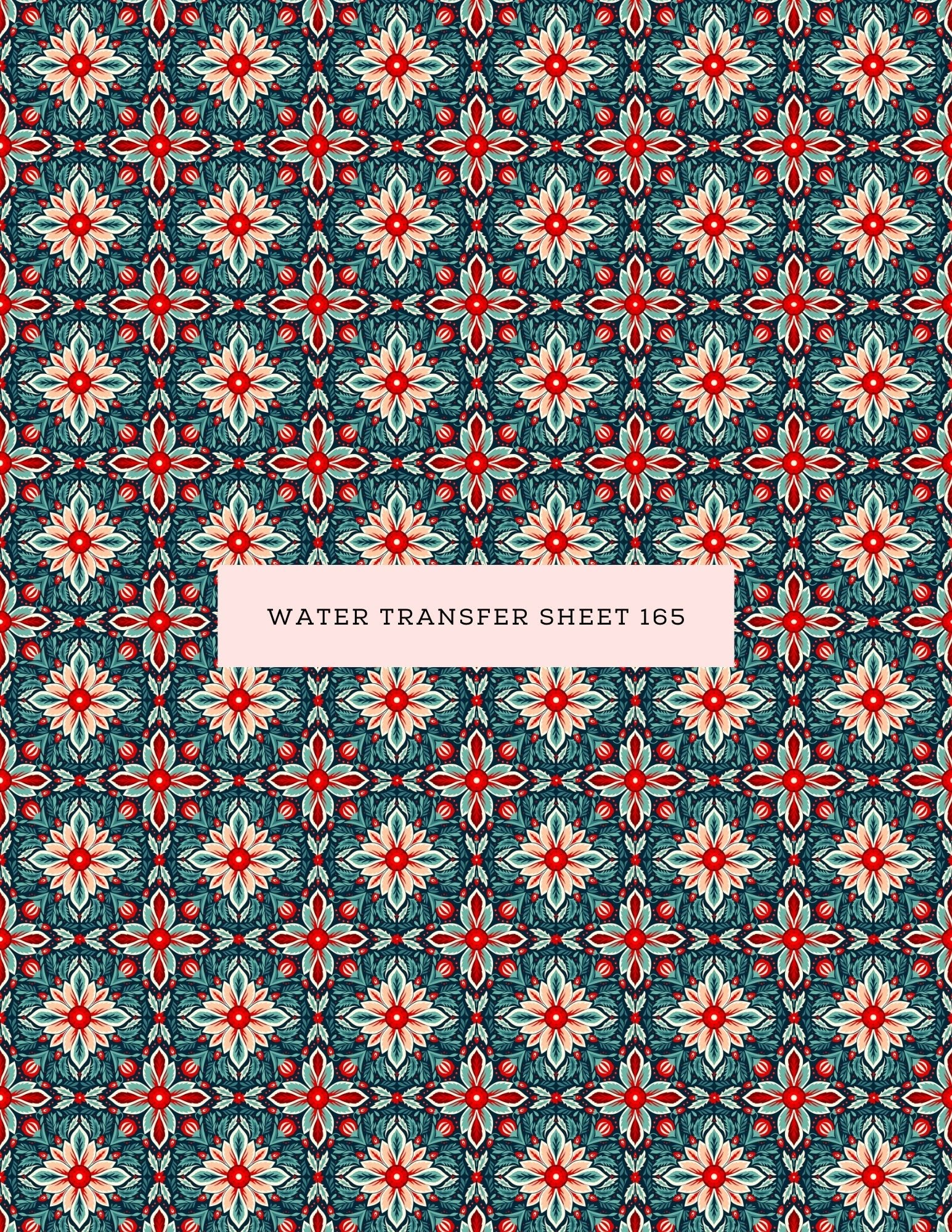 Water Transfer Sheet 165 - Kit & Co.Water Transfer