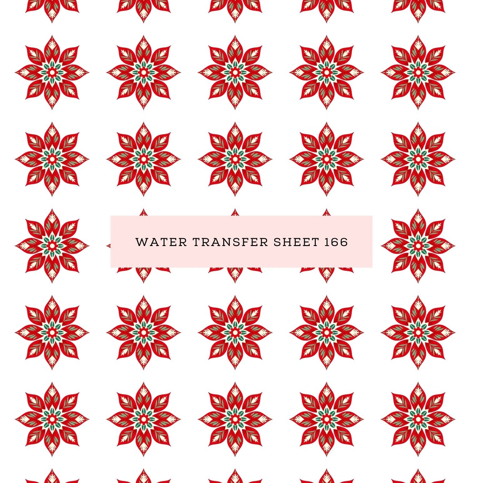 Water Transfer Sheet 166 - Kit & Co.Water Transfer