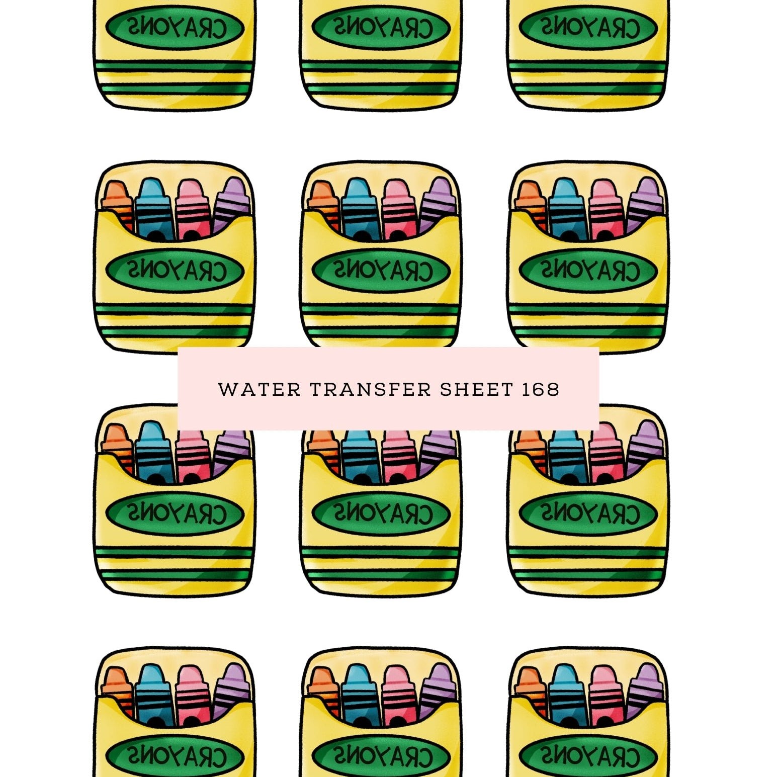 Water Transfer Sheet 168 - Kit & Co.Water Transfer