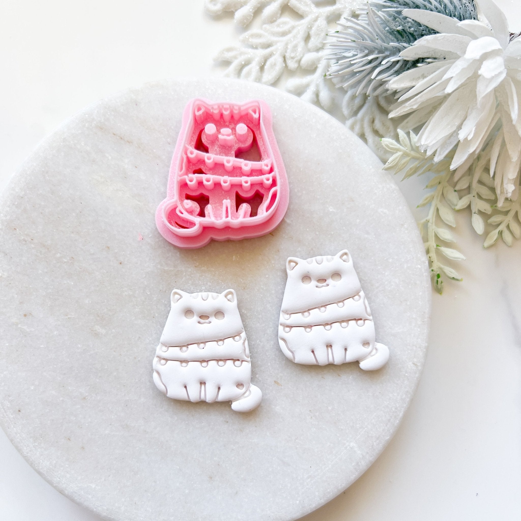 "Christmas Kitty" Clay Cutter - Kit & Co.Cutter