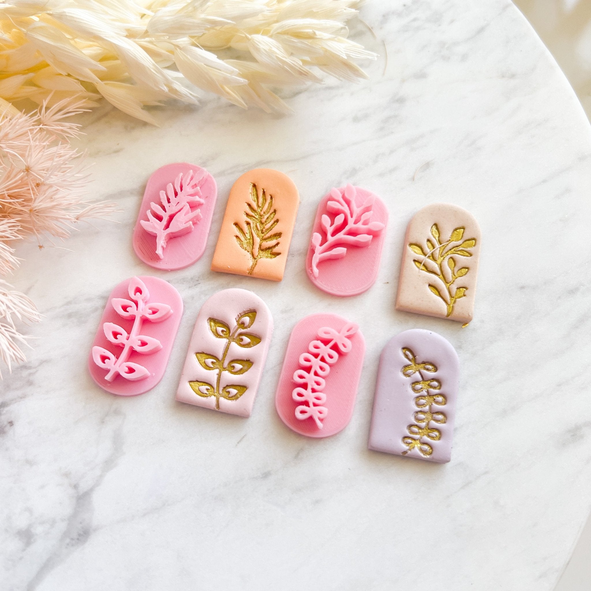Leaf - Texture Stamps - Kit & Co.StampBundle of 4