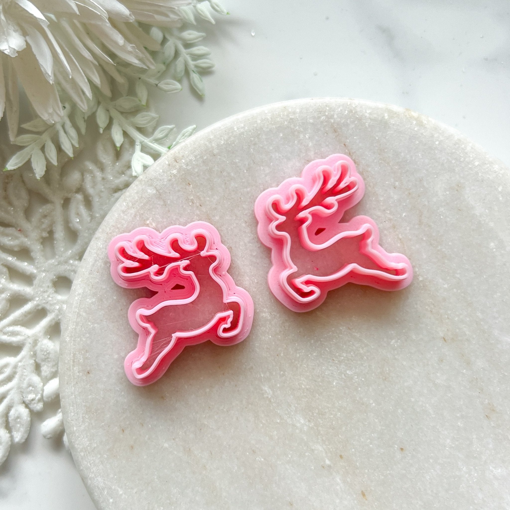 "Leaping Reindeer" Mirror Set (2pc) - Kit & Co.Cutter