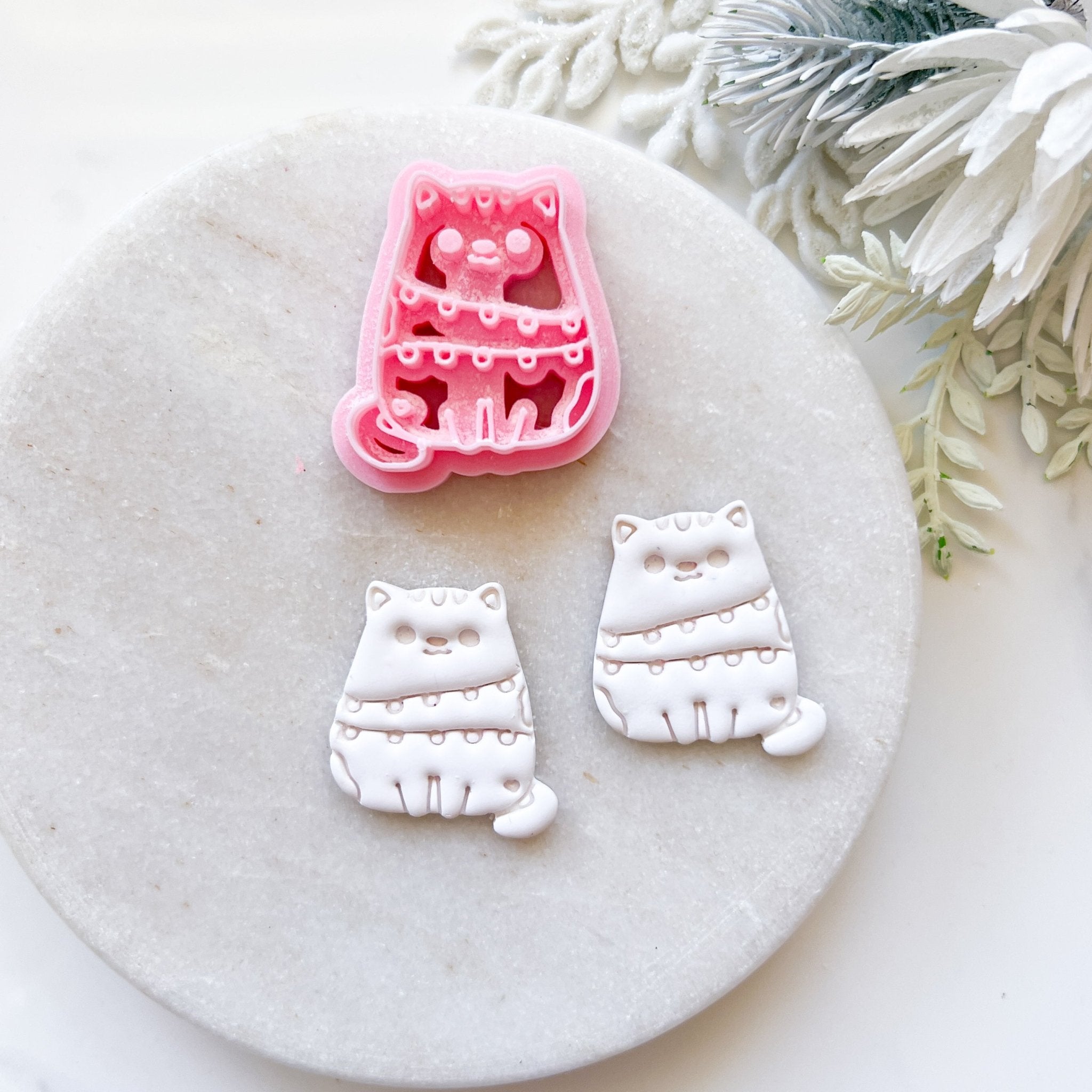 "Christmas Kitty" Clay Cutter - Kit & Co.Cutter