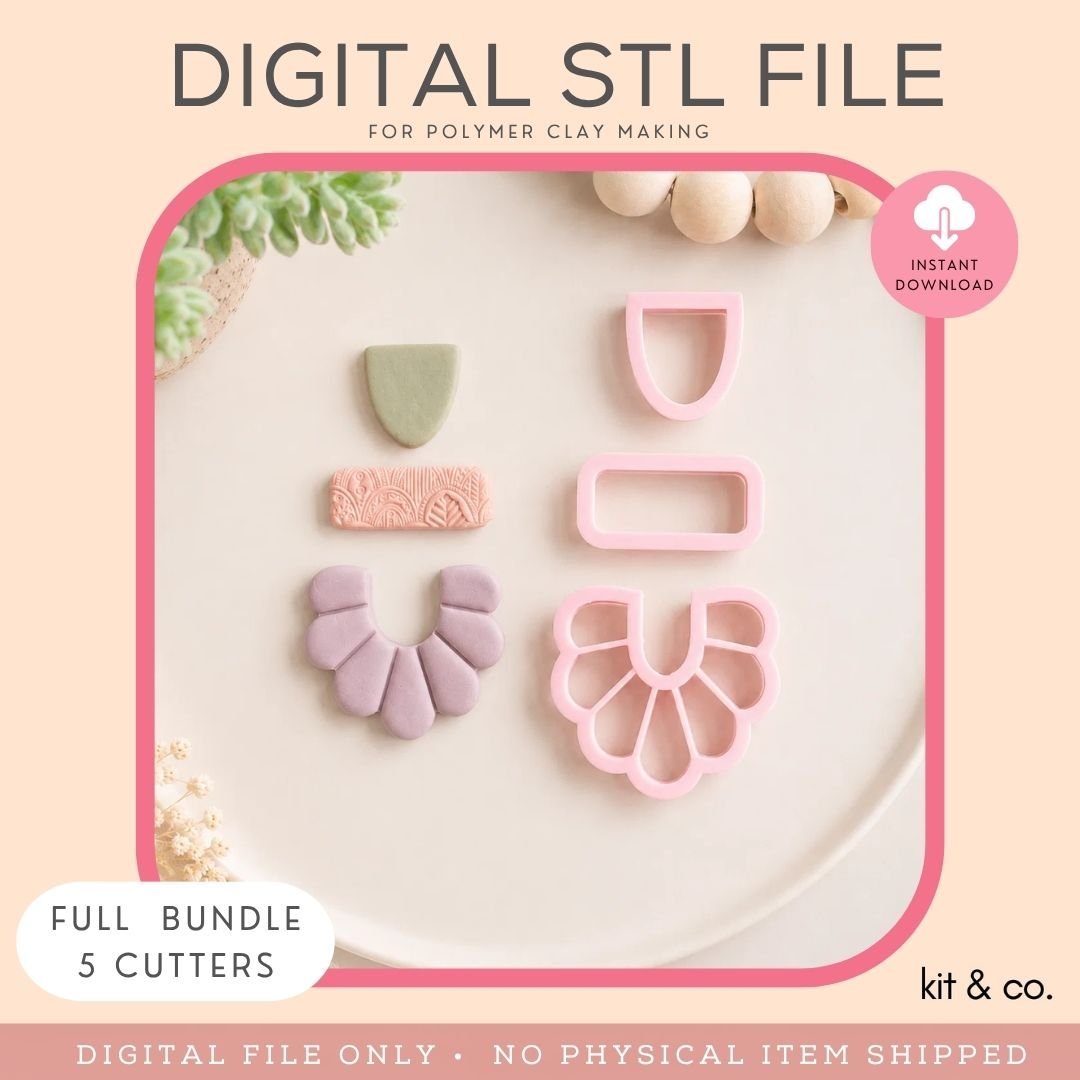"Frill Combo Mix & Match Set" - STL FILE DOWNLOAD - Kit & Co.STL Digital File