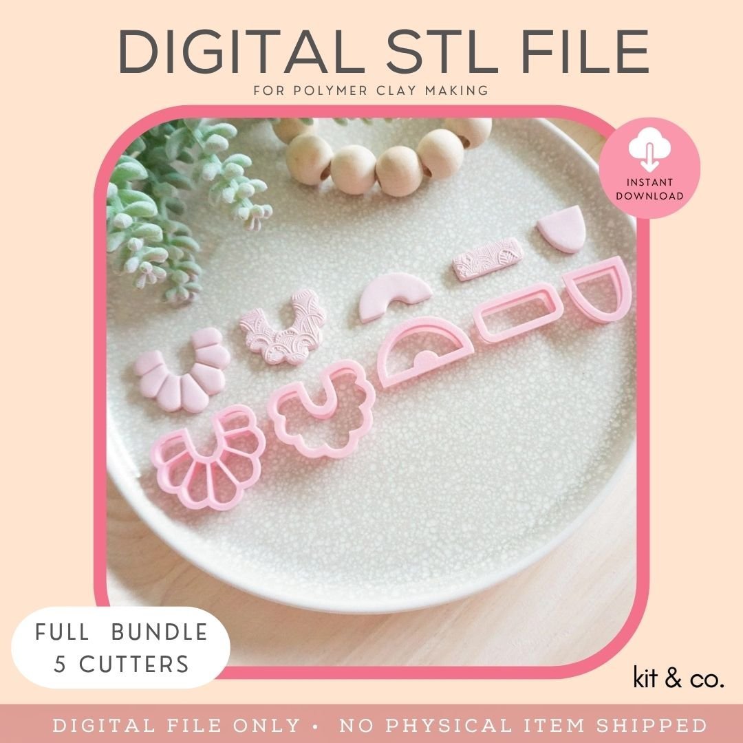 "Frill Combo Mix & Match Set" - STL FILE DOWNLOAD - Kit & Co.STL Digital File