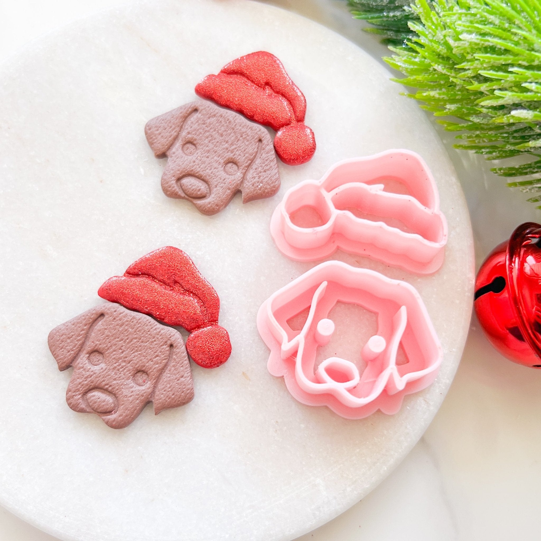 "Christmas Pup" Clay Cutter Set (2pc) - Kit & Co.Cutter