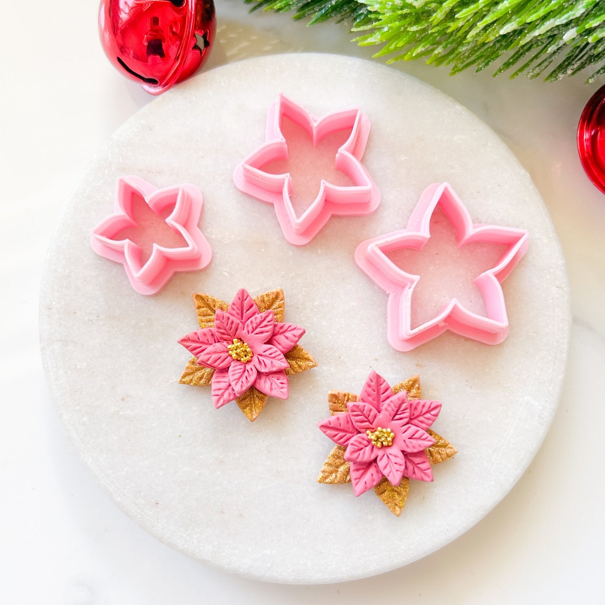 "Poinsettia" Cutter Set (3pc) - Kit & Co.Cutter