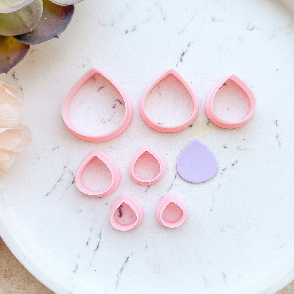 Wide Raindrop - Polymer Clay Cutters - Kit & Co.CutterStud 12mm