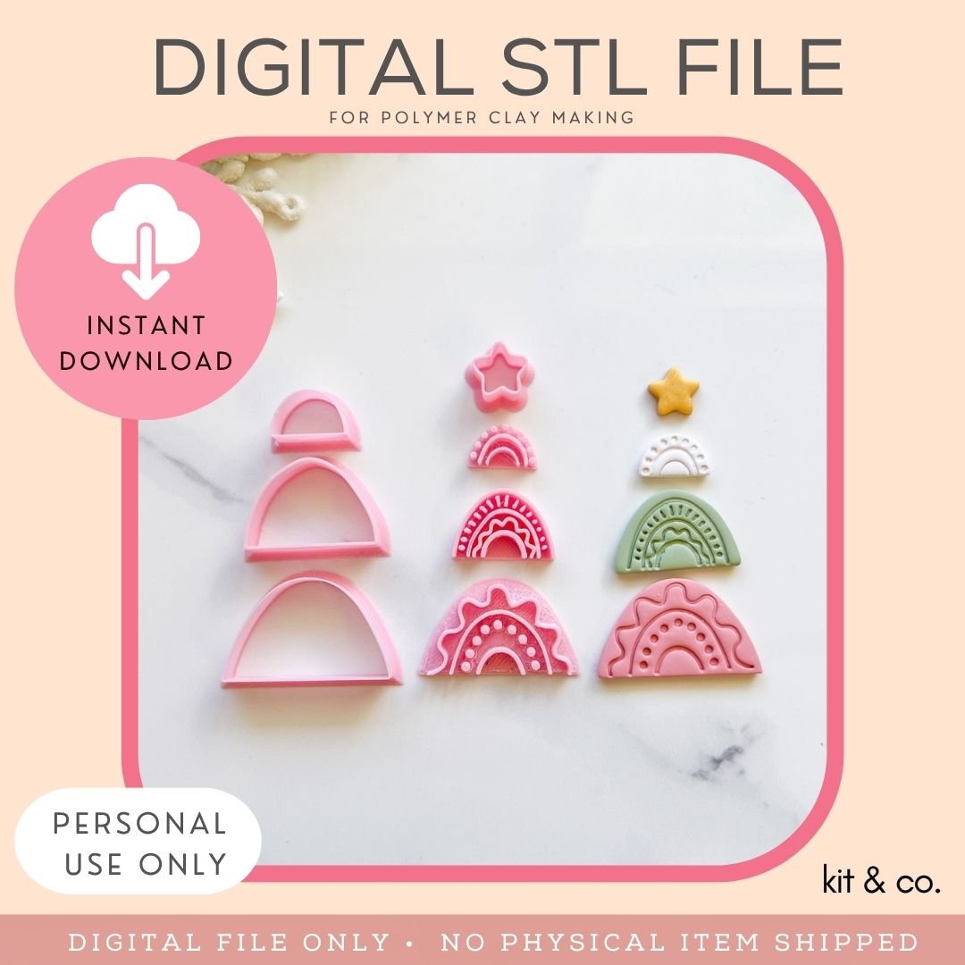 "Boho Christmas Tree" - STL FILE DOWNLOAD - Kit & Co.STL Digital File