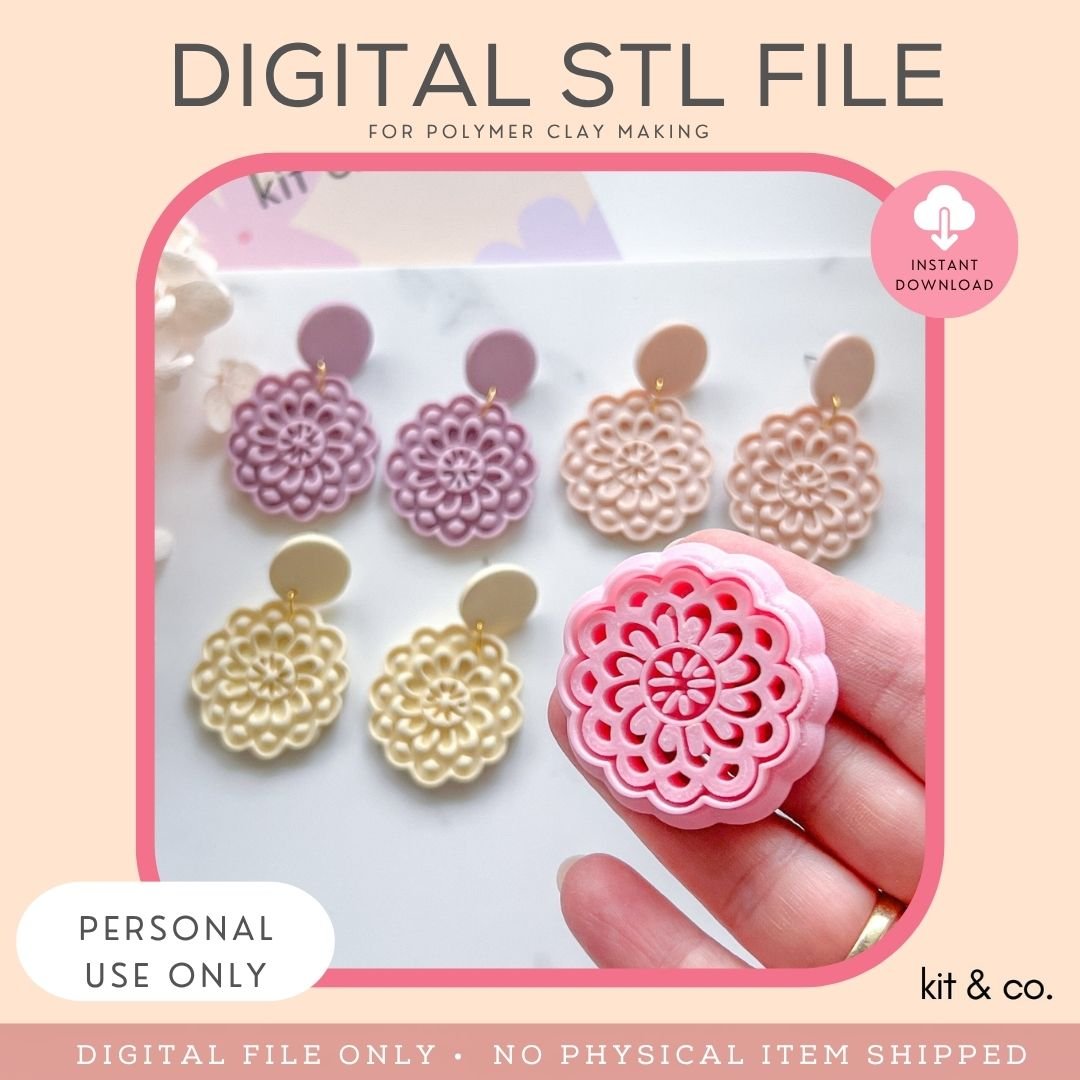 "Doily" - STL FILE DOWNLOAD - Kit & Co.STL Digital File