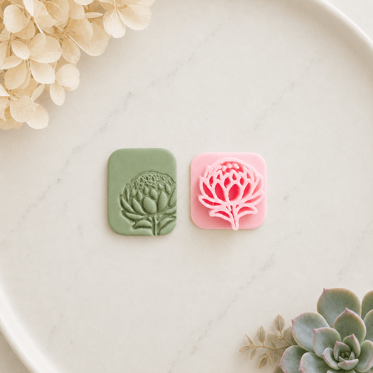 "Australian Natives" Clay Stamp Set - Kit & Co.CutterBottlebrush