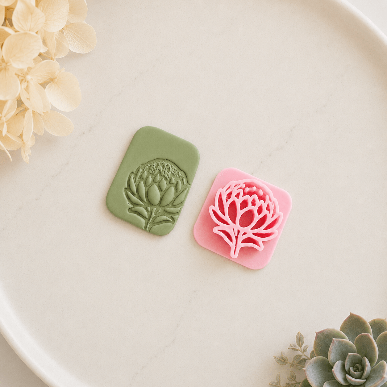 "Australian Natives" Clay Stamp Set - Kit & Co.CutterBottlebrush