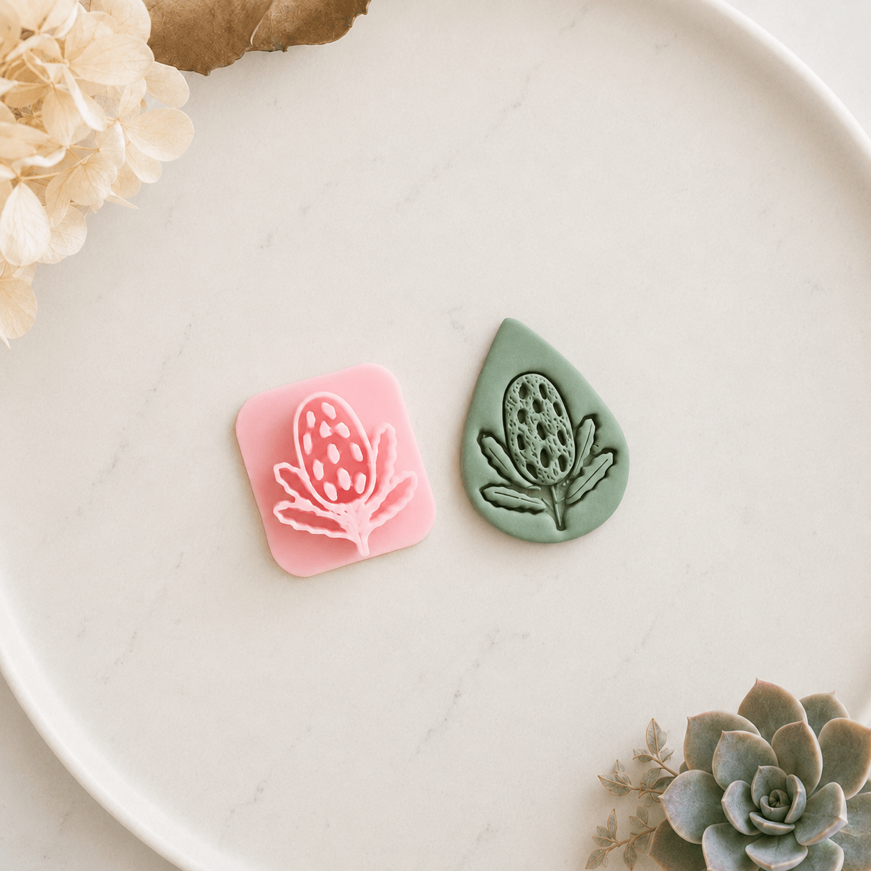 "Australian Natives" Clay Stamp Set - Kit & Co.CutterBottlebrush