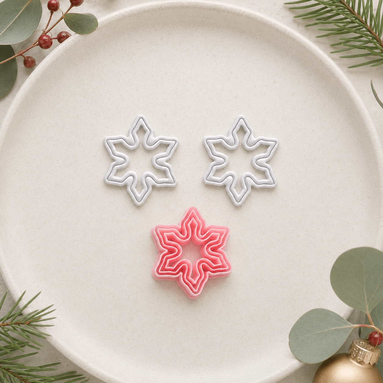 Concentric Snowflake - Clay Cutter - Kit & Co.Cutter