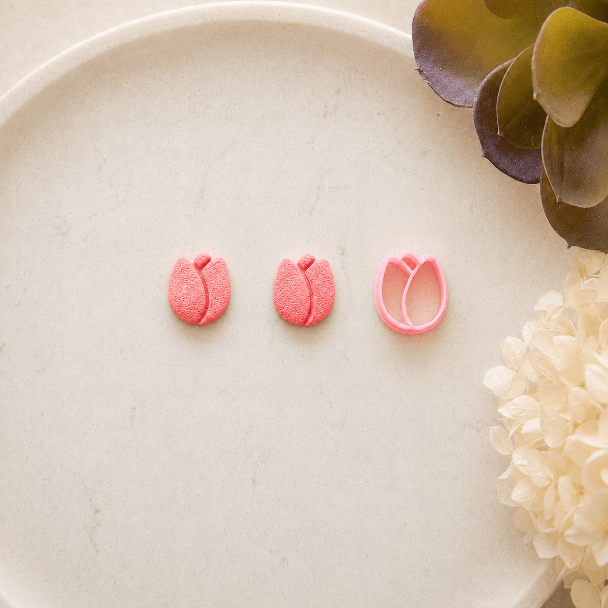 "Tulip & Stem Set" Clay Cutters - Kit & Co.CutterFlower