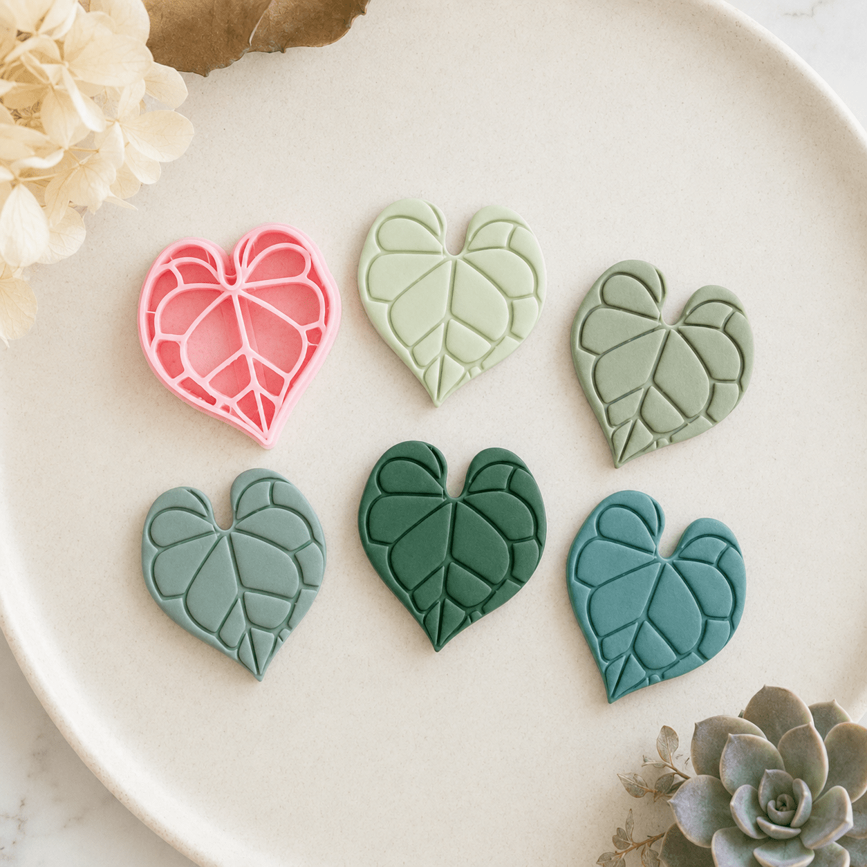 "Heart Leaf Anthurium" Clay Cutter - Kit & Co.Cutter
