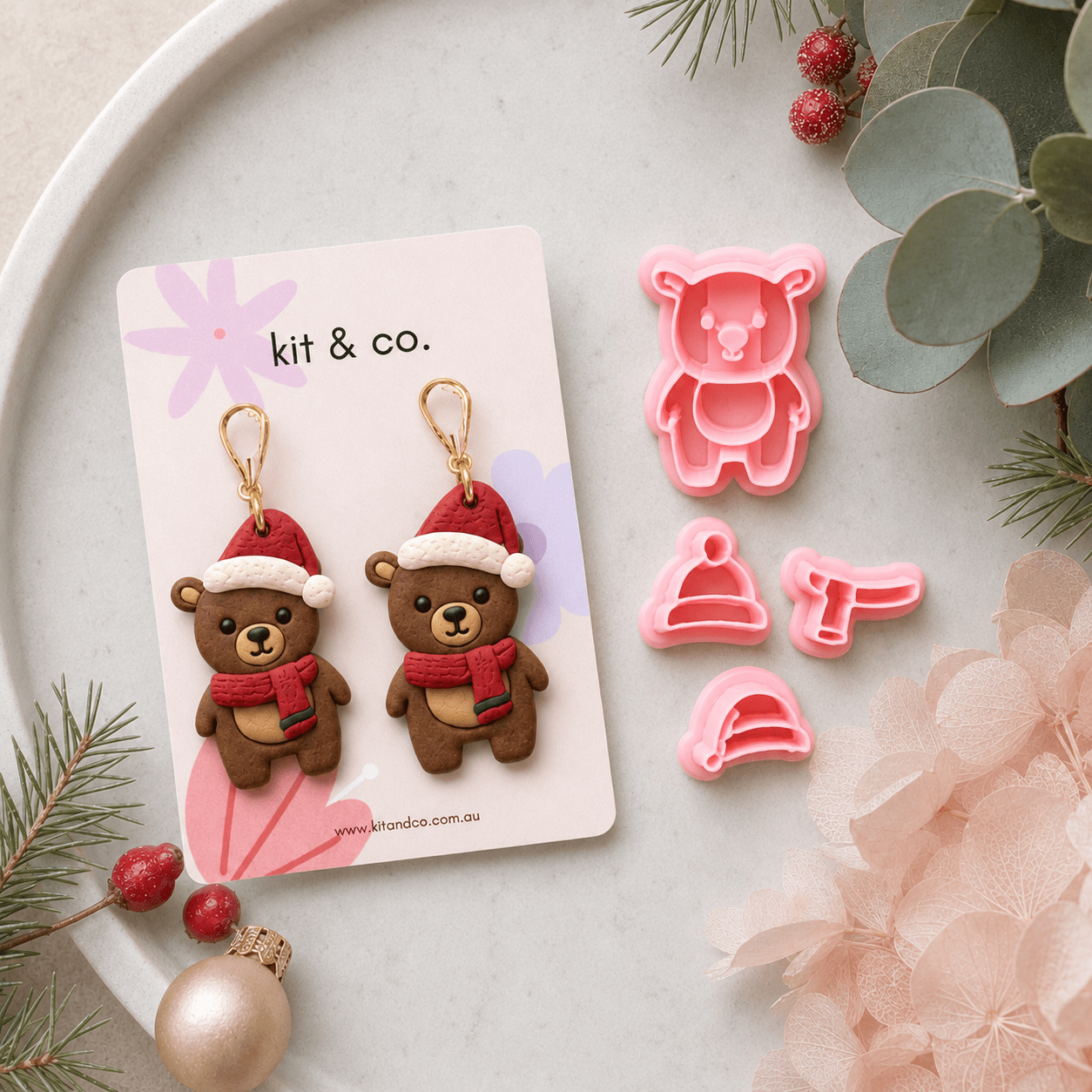 Christmas Characters - Mix & Match Collection - Kit & Co.CutterBear & Accessories (4pc)