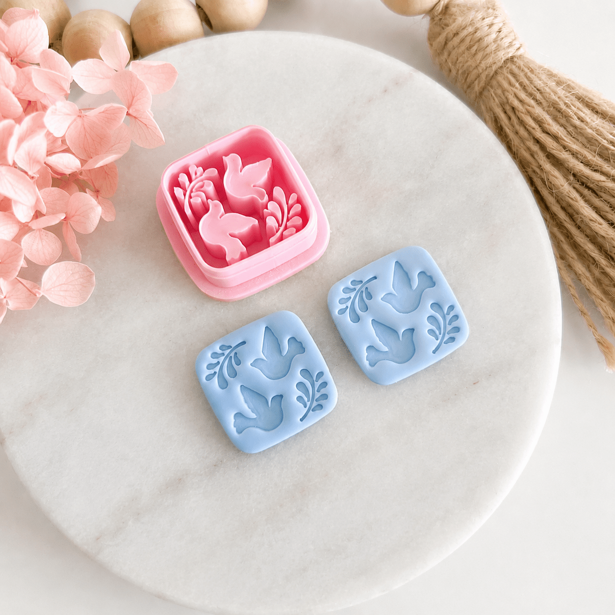 Floral Tile Clay Cutters - Kit & Co.CutterFloral Tile 3