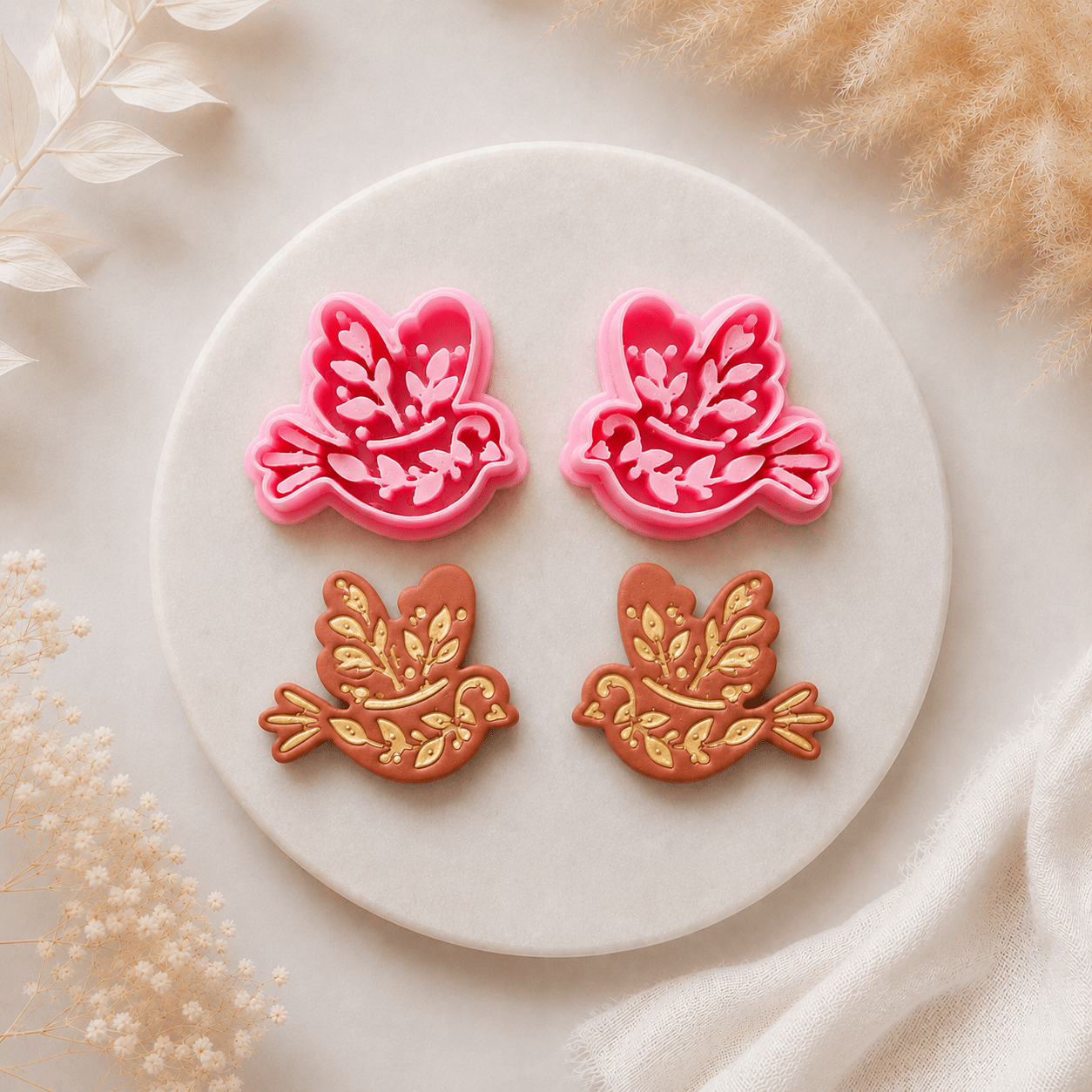 "Boho Bird" Mirror Set (2pc) - Kit & Co.Cutter