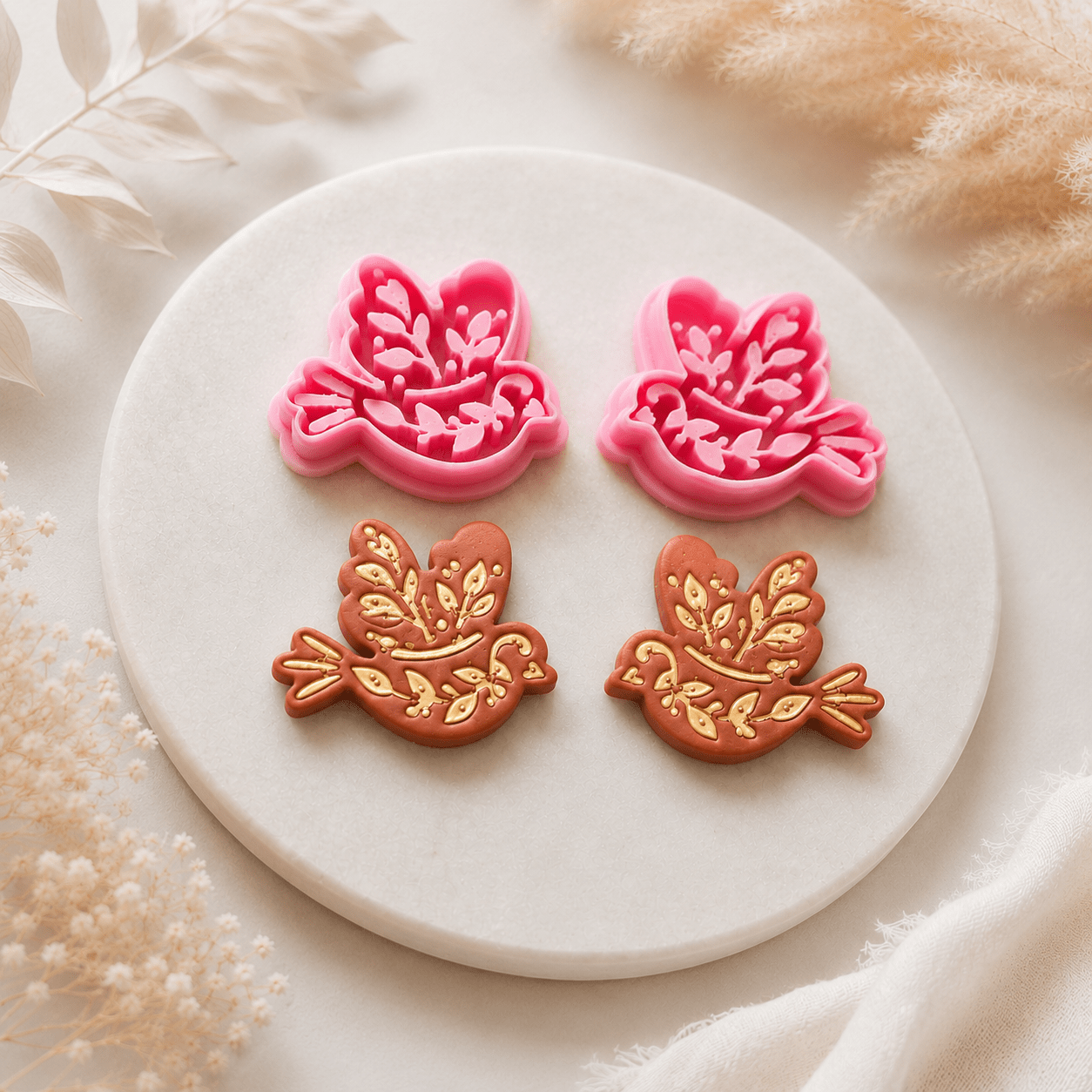 "Boho Bird" Mirror Set (2pc) - Kit & Co.Cutter