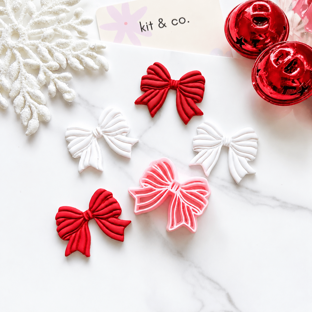 "Striped Bow" Large - Kit & Co.Cutter