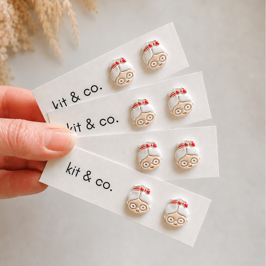 Mrs Claus Stud - Clay Cutter - Kit & Co.Cutter