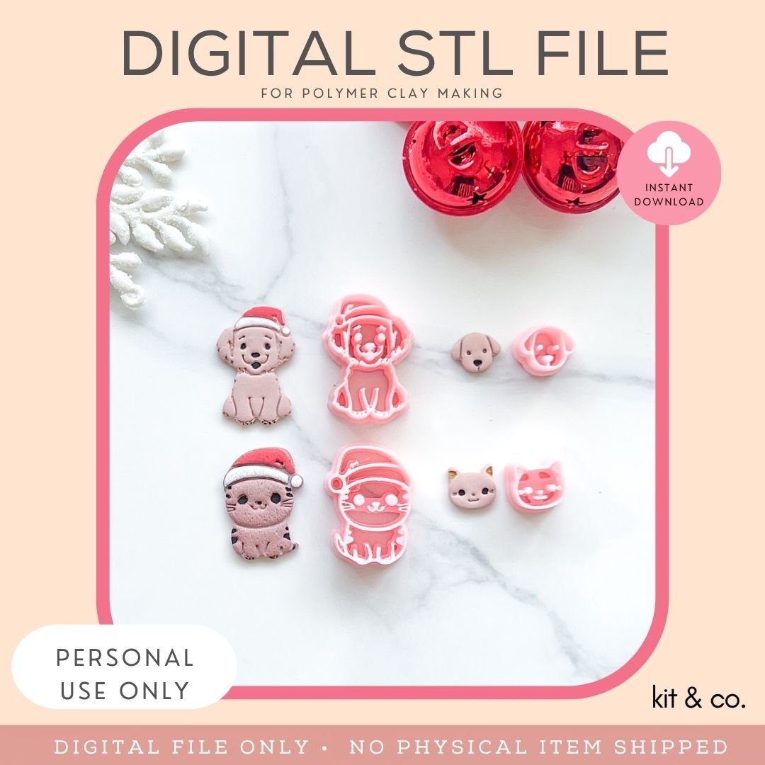 "Christmas Friends Bundle" - STL FILE DOWNLOAD - Kit & Co.STL Digital File