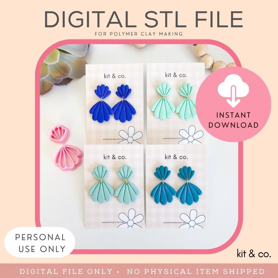 "Cockle Shell" - STL FILE DOWNLOAD - Kit & Co.STL Digital File