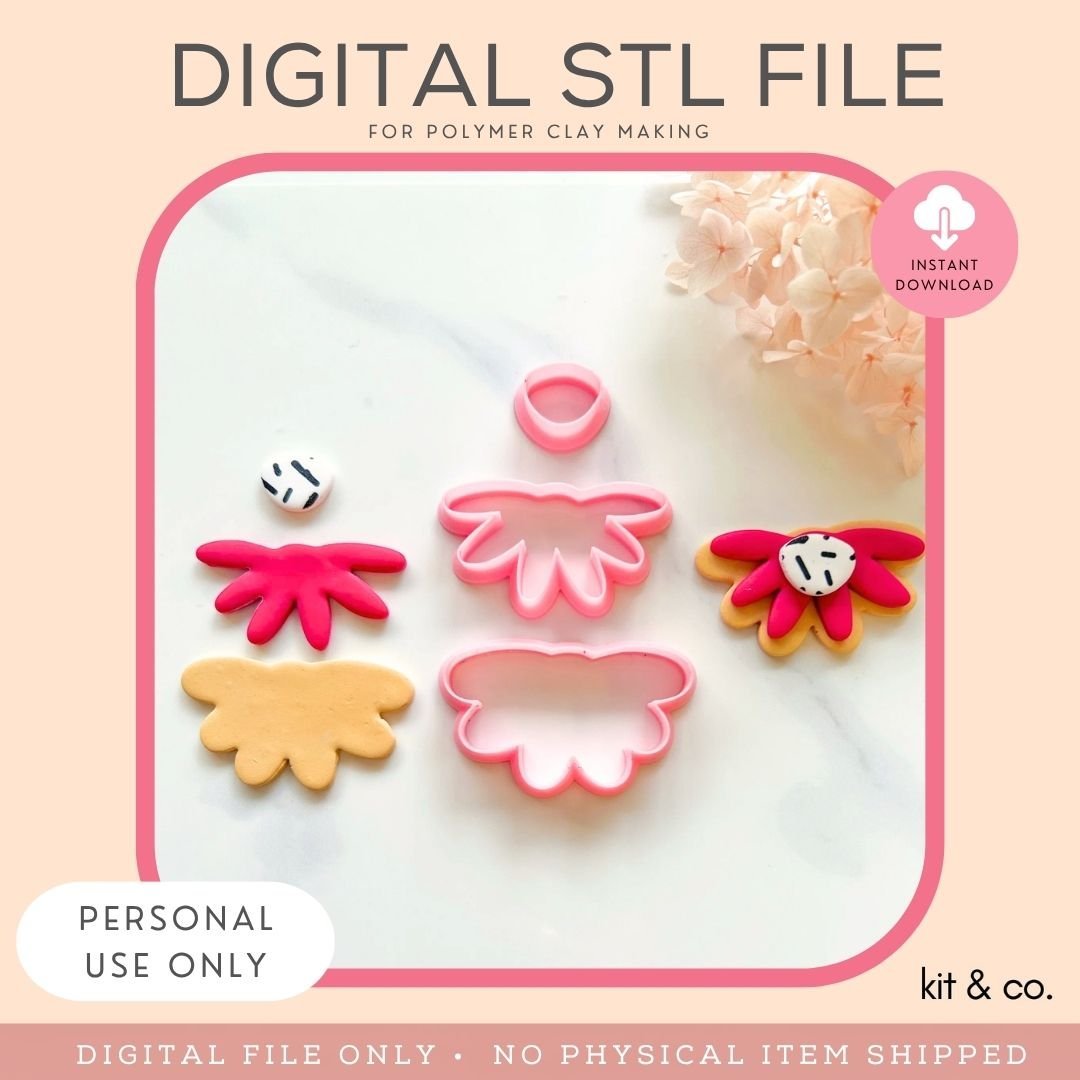 "Statement Flower Set" - STL FILE DOWNLOAD - Kit & Co.STL Digital File