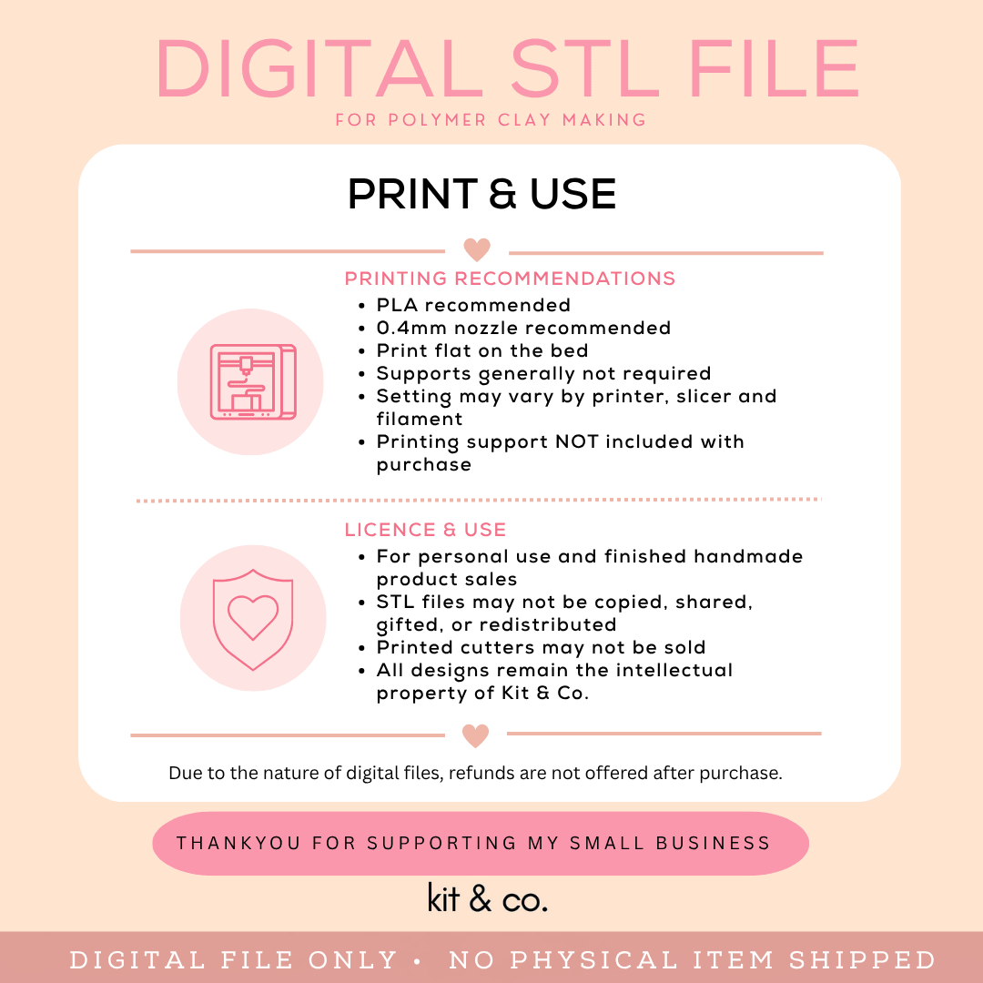 "Brilliant Basics" - STL FILE DOWNLOAD - Kit & Co.STL Digital File