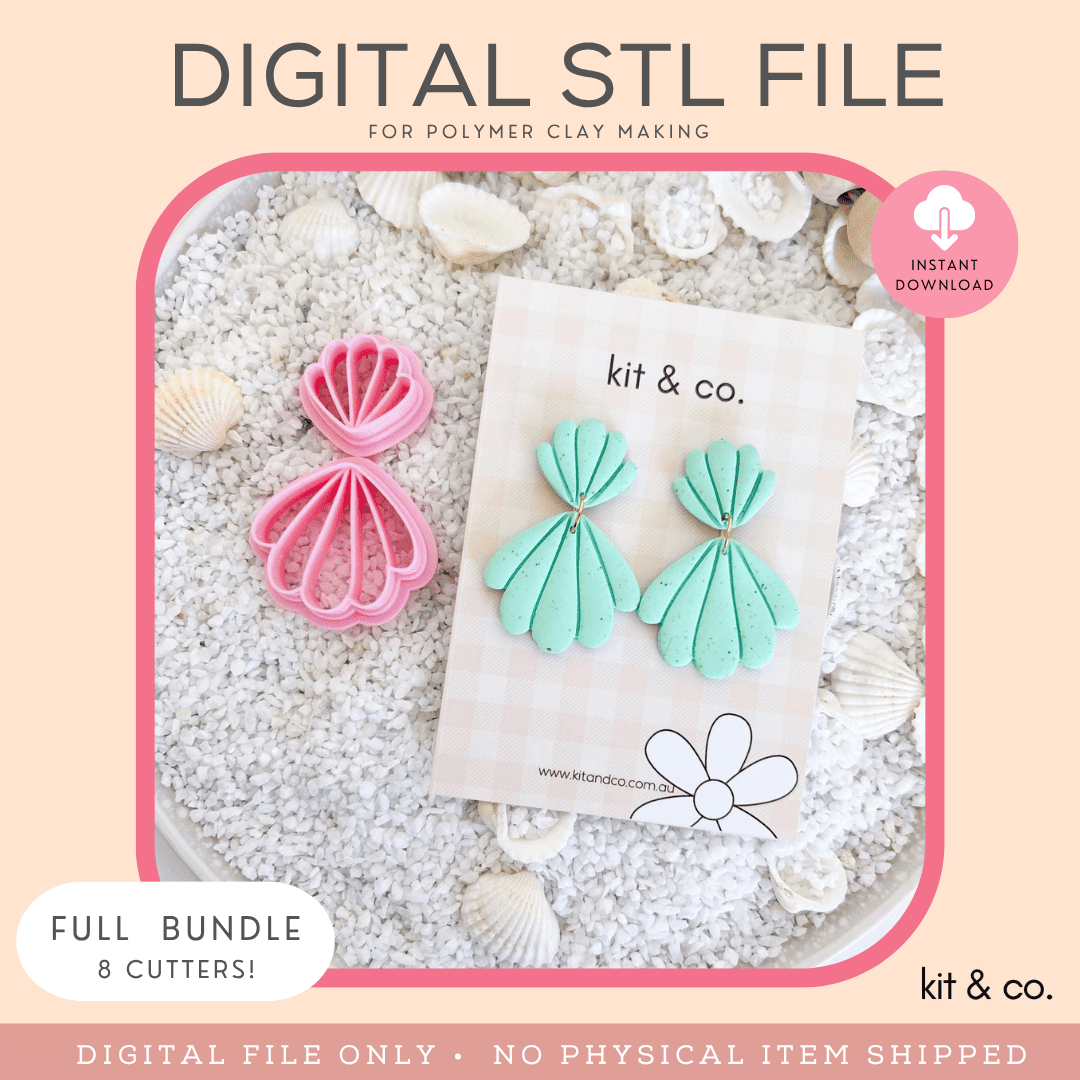 "Cockle Shell" - STL FILE DOWNLOAD - Kit & Co.STL Digital File