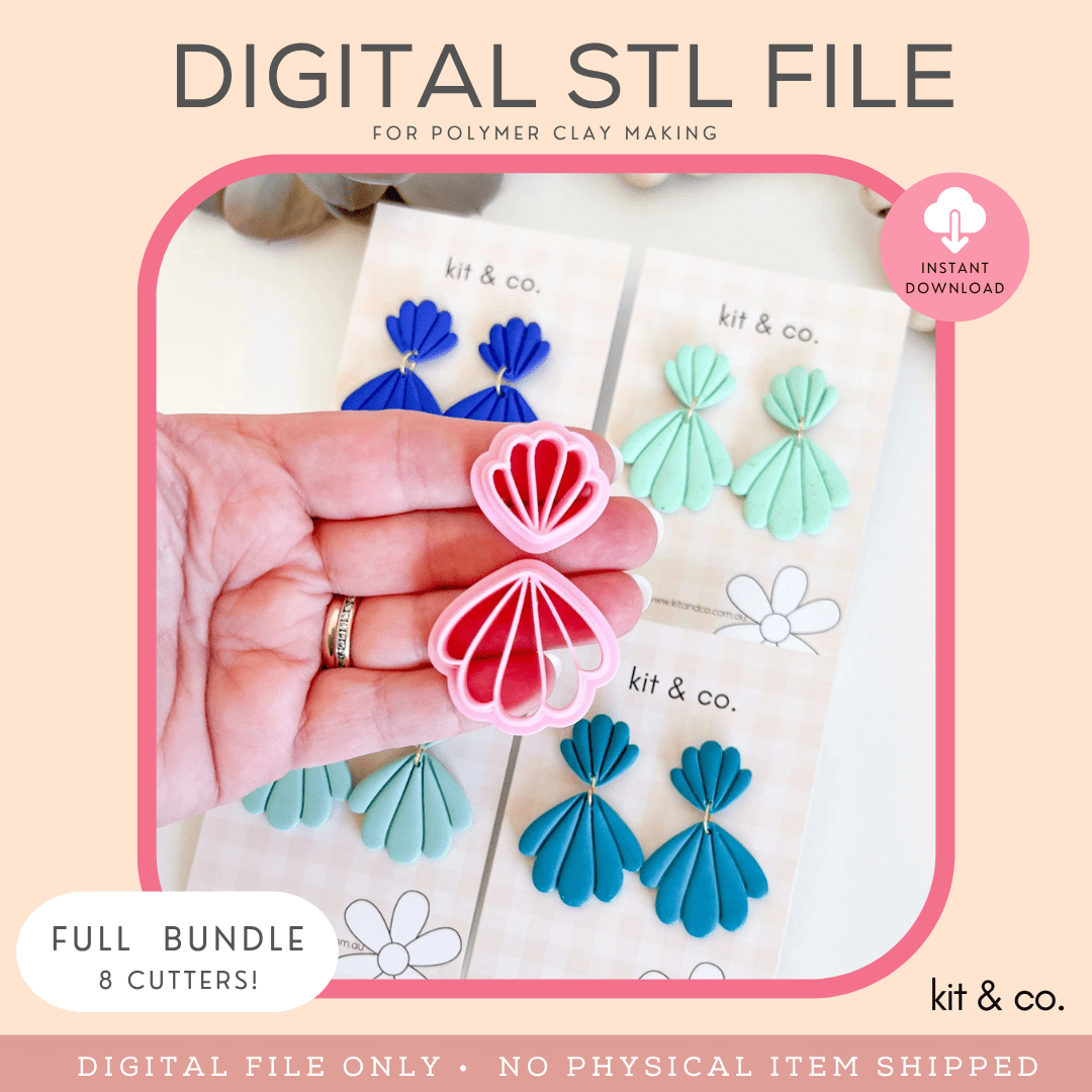 "Cockle Shell" - STL FILE DOWNLOAD - Kit & Co.STL Digital File