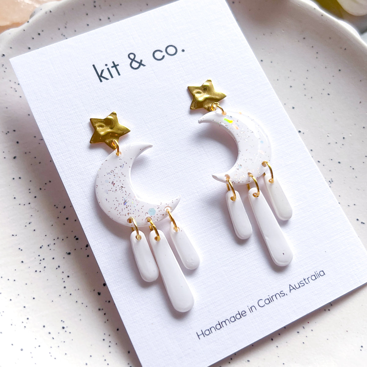 "Textured Star" - Earring Posts (10 pcs) - Kit & Co.Jewelry Findings