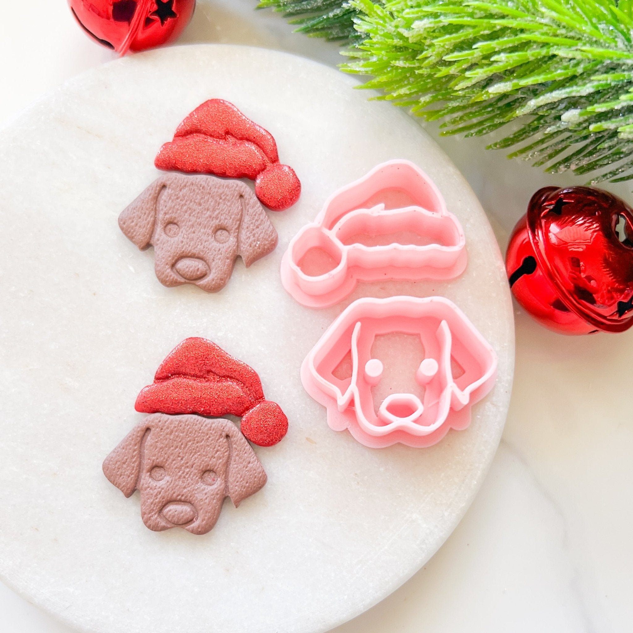 "Christmas Pup" Clay Cutter Set (2pc) - Kit & Co.Cutter