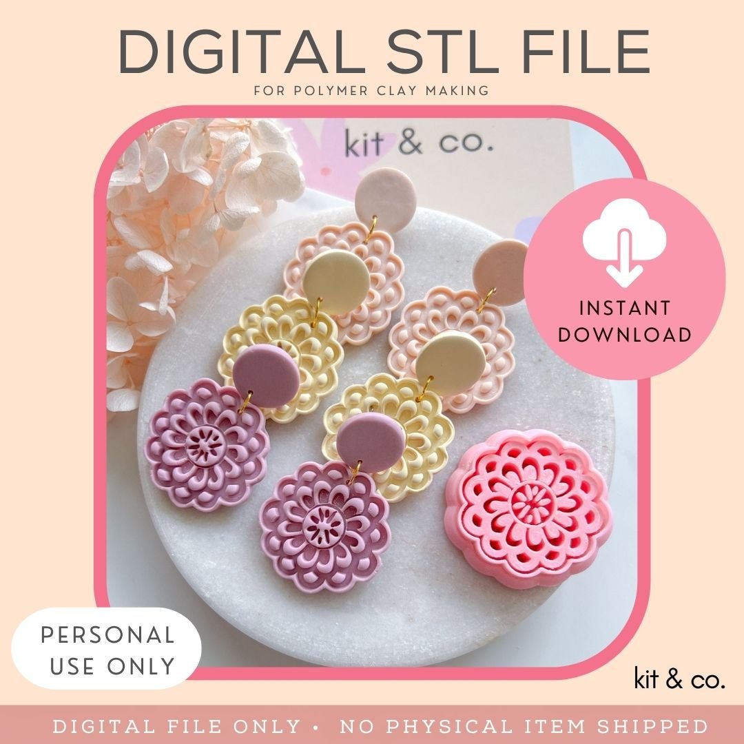 "Doily" - STL FILE DOWNLOAD - Kit & Co.STL Digital File