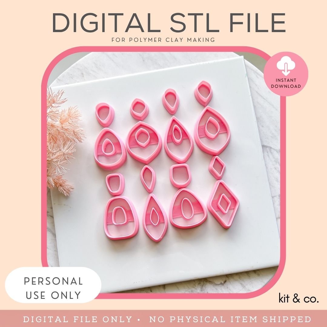 "Donut Dangles Bundle" - STL FILE DOWNLOAD - Kit & Co.STL Digital FileALL CUTTER FILES - Save 50%