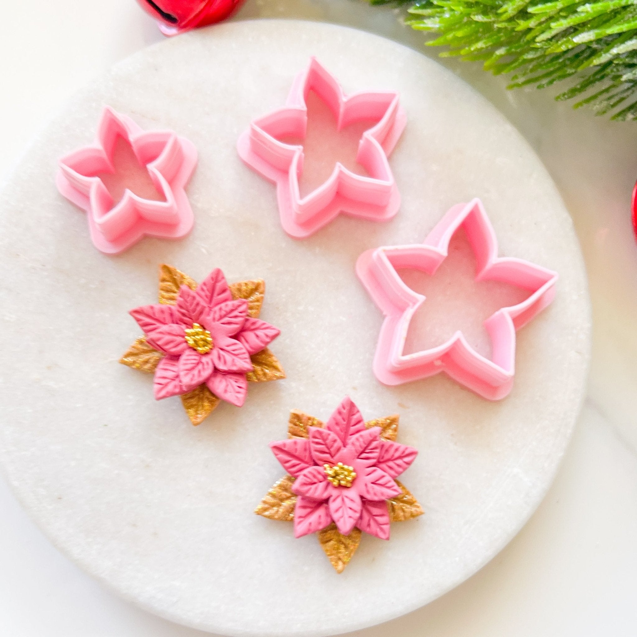 "Poinsettia" Cutter Set (3pc) - Kit & Co.Cutter