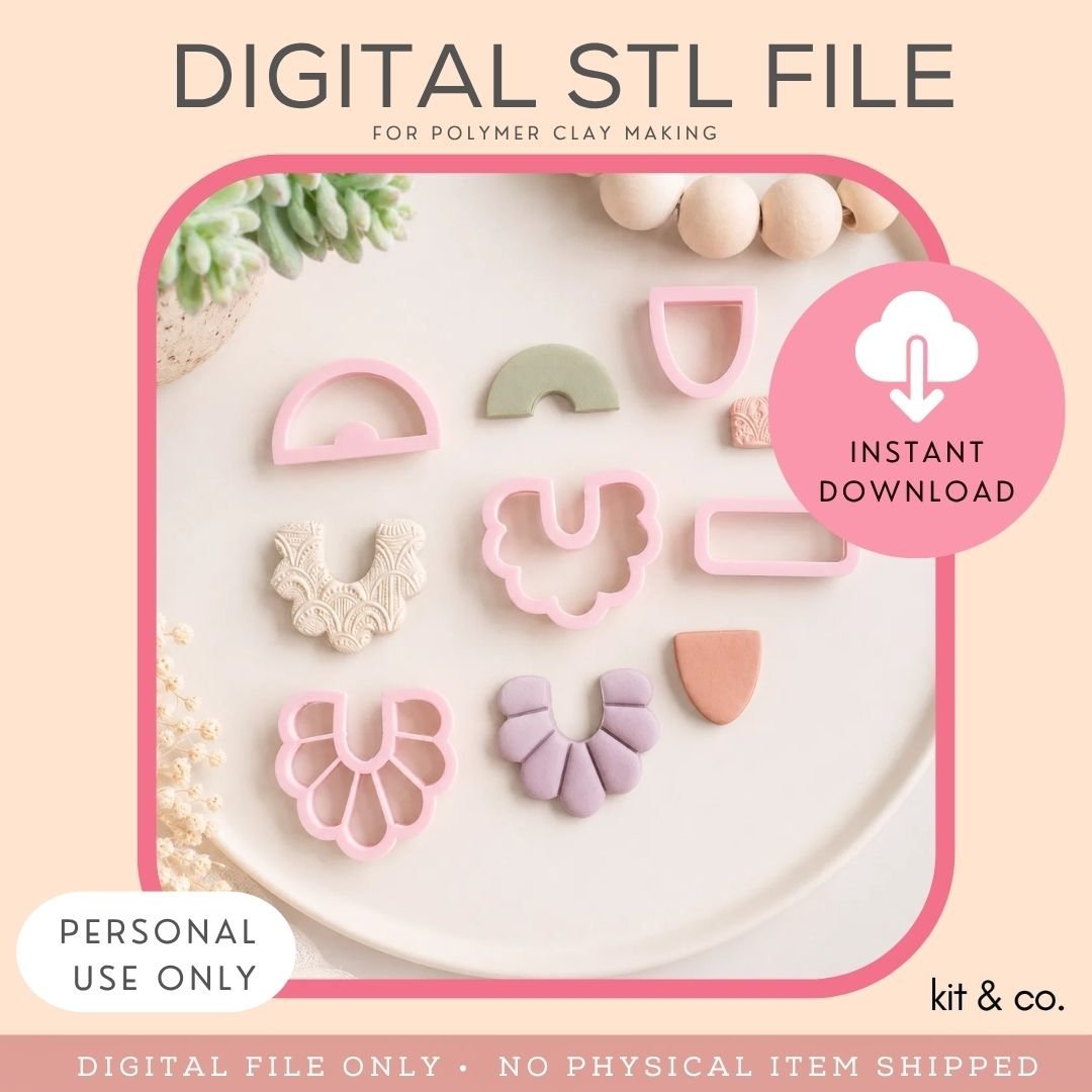 "Frill Combo Mix & Match Set" - STL FILE DOWNLOAD - Kit & Co.STL Digital File