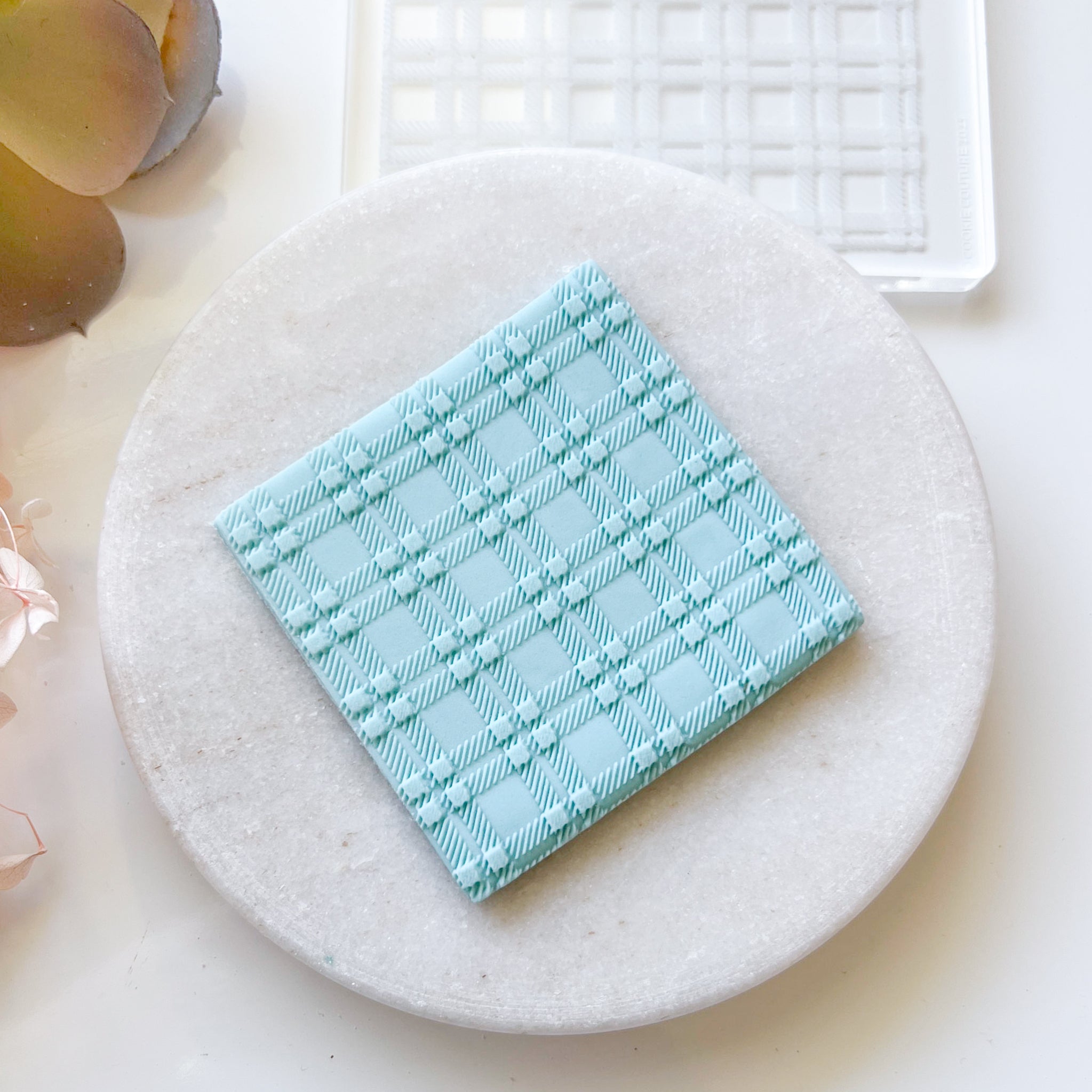 "Plaid" - Large Texture Plate - Kit & Co.Stamp