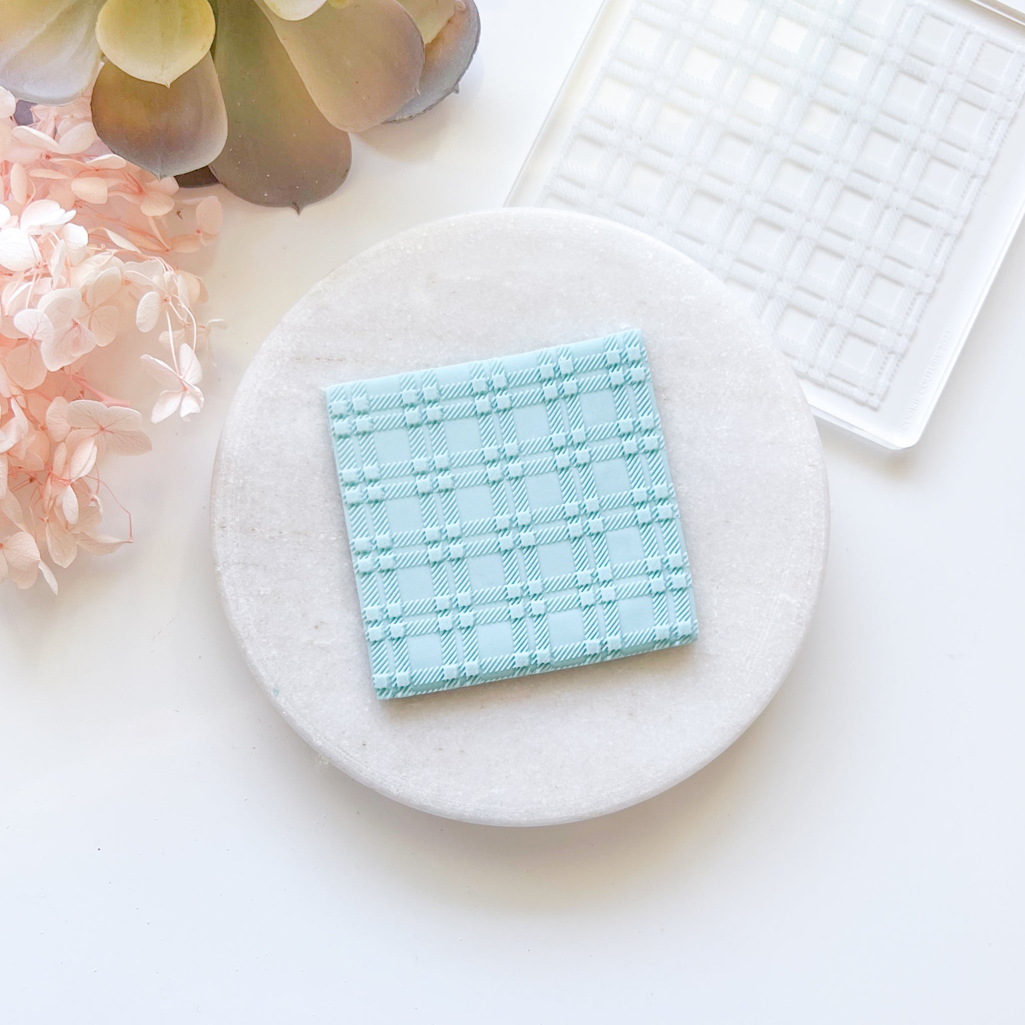 "Plaid" - Large Texture Plate - Kit & Co.Stamp