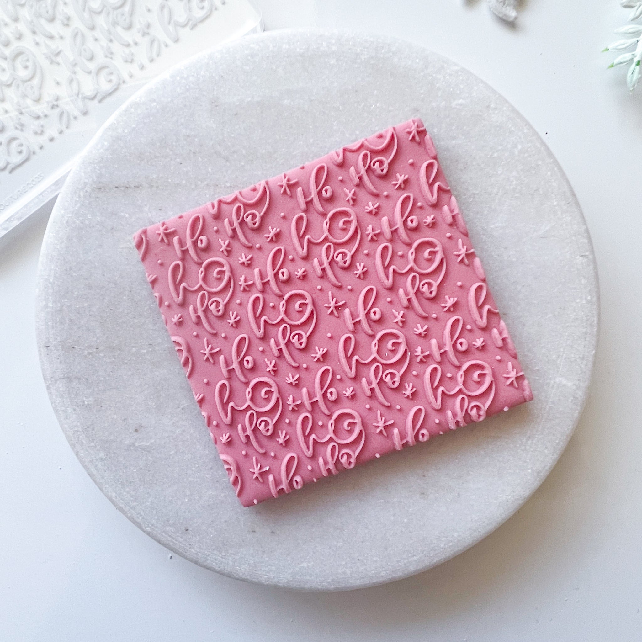 Ho, Ho, Ho - Large Texture Plate - Kit & Co.Stamp