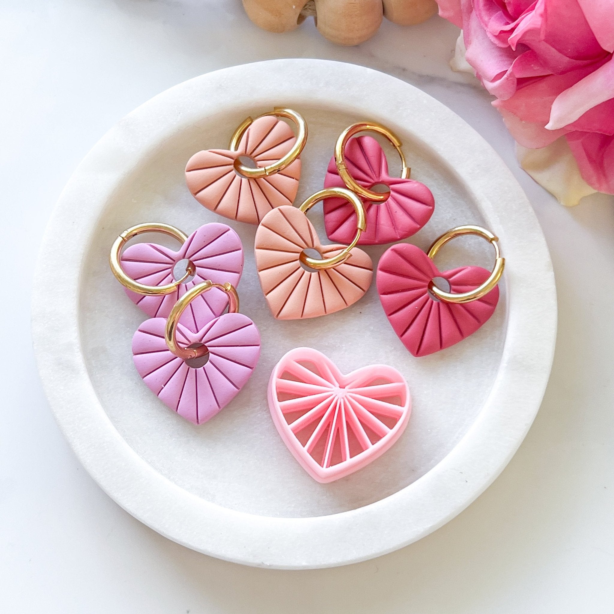 "Sunray Heart" Clay Cutter NEW! - Kit & Co.Cutter