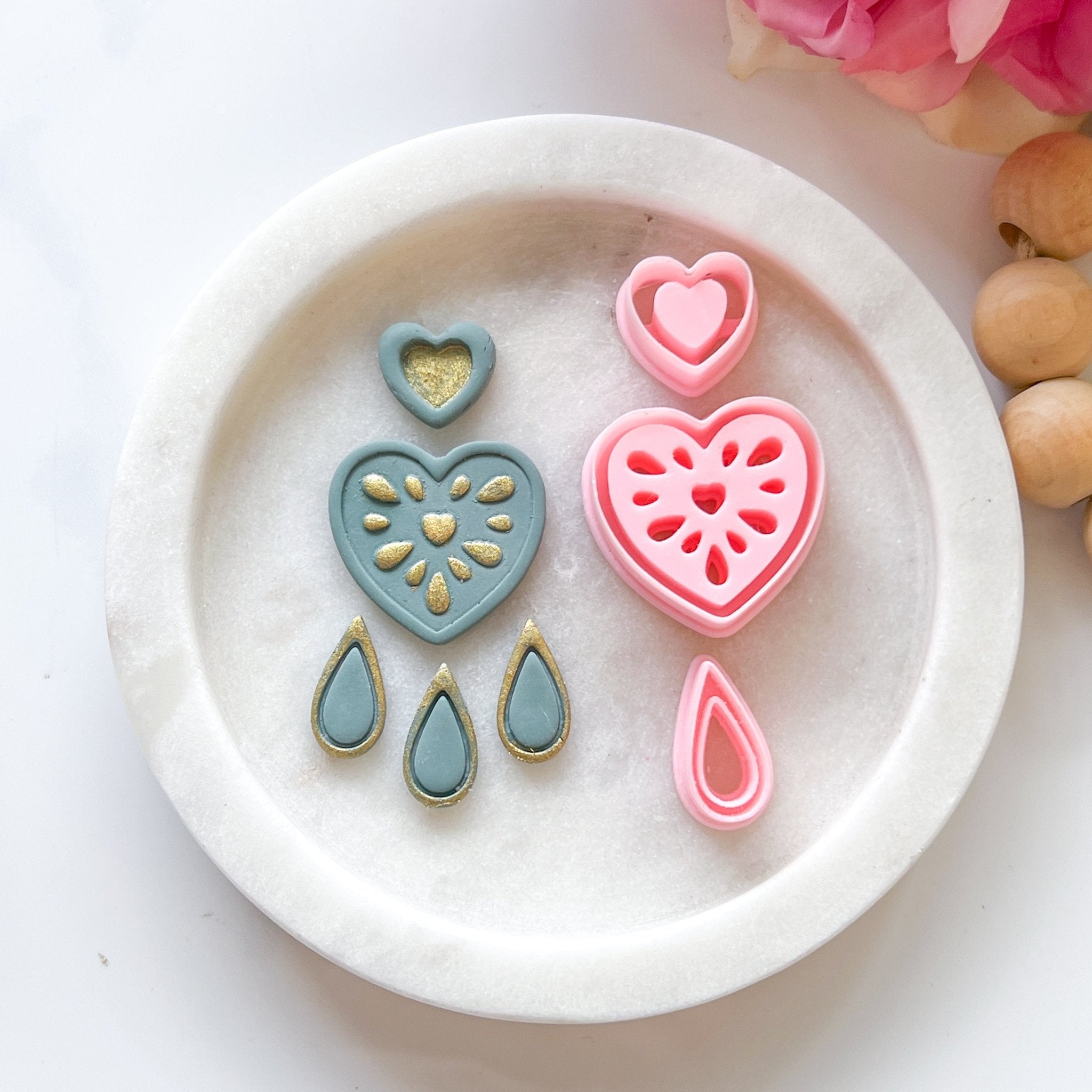 "Sweet Devotion" Clay Cutter Set (3 pc) - Kit & Co.Cutter