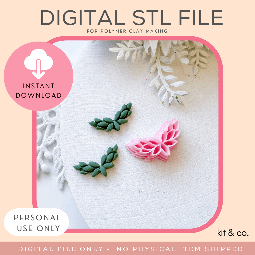 "Leaf Swag" - STL FILE DOWNLOAD - Kit & Co.STL Digital File