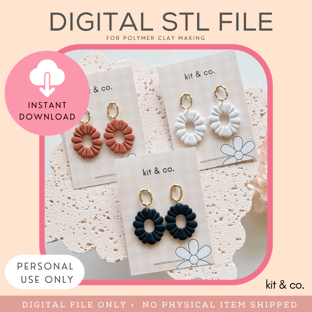 "Juliet Clay Cutter" - STL FILE DOWNLOAD - Kit & Co.STL Digital File