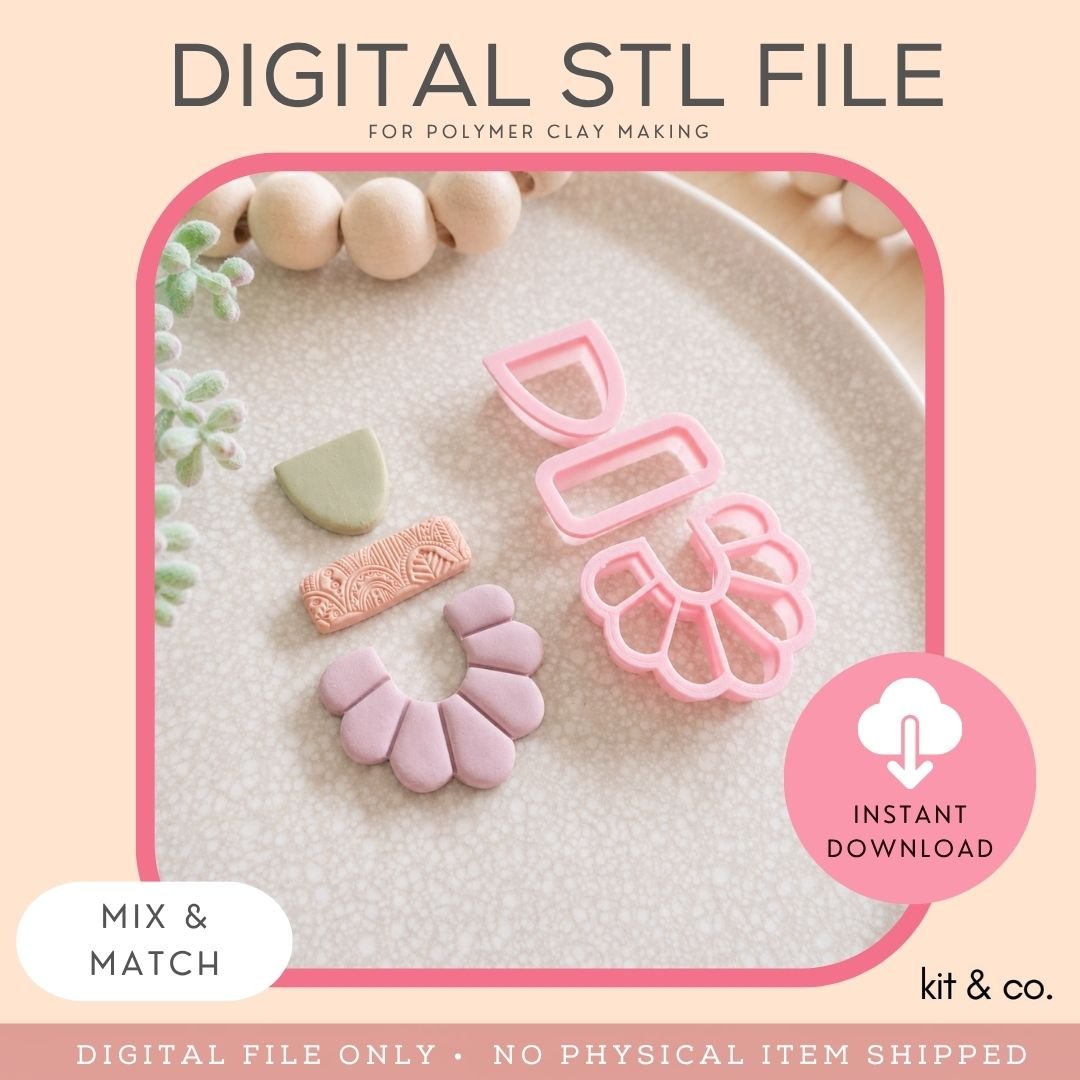 "Frill Combo" - STL FILE DOWNLOAD - Kit & Co.STL Digital File