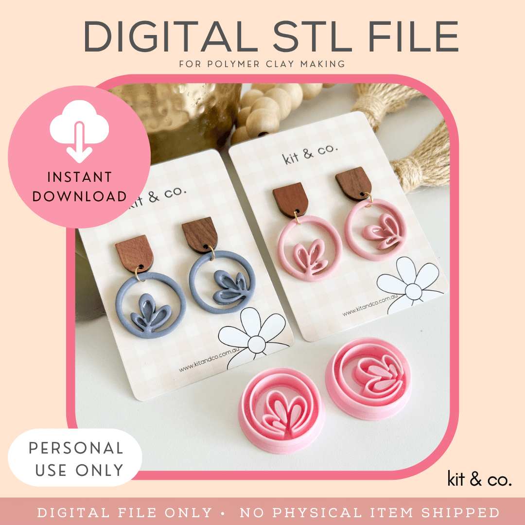 "Ubud" Mirror Set - STL FILE DOWNLOAD - Kit & Co.STL Digital File