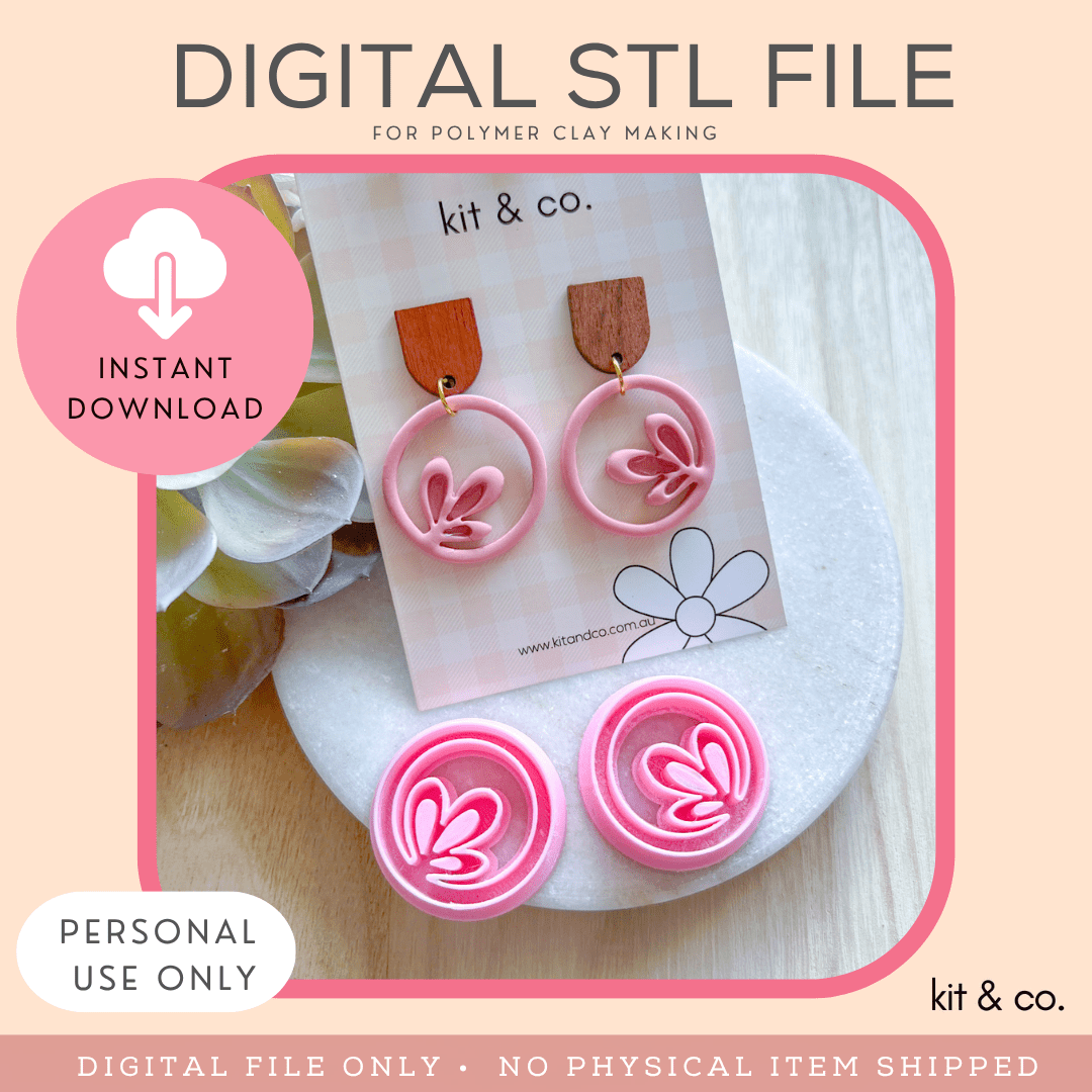 "Ubud" Mirror Set - STL FILE DOWNLOAD - Kit & Co.STL Digital File